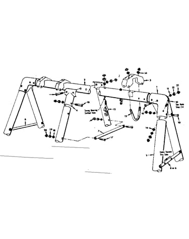 Frame assembly no. 19-a (use parts bag 4944250)