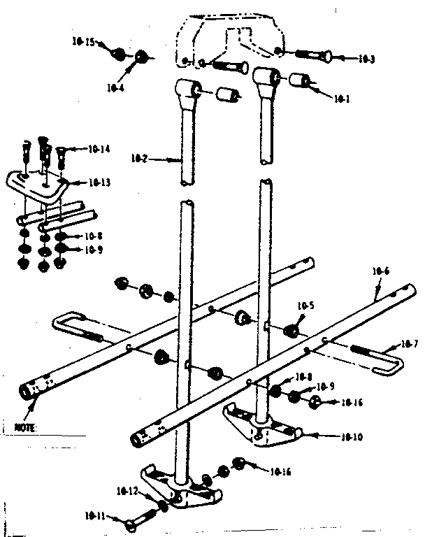 GLIDE RIDE ASSEMBLY NO. 10-A