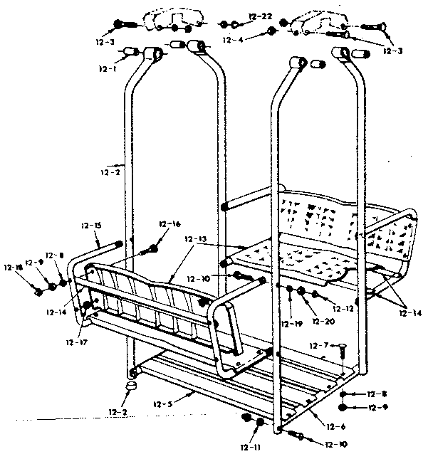 LAWN SWING ASSEMBLY NO. 23