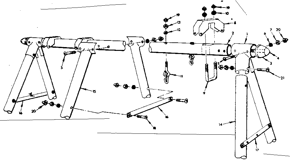 Frame assembly no. 63-a (use parts bag no. 4944110)
