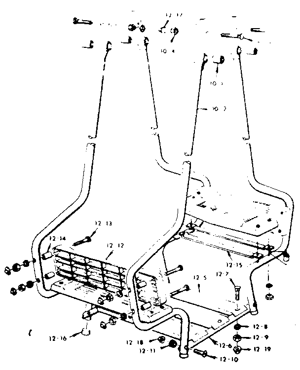 Lawn swing assembly