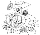 Kenmore 2538740991 electrical system and air handling parts diagram