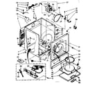 Kenmore 11087566610 cabinet parts diagram