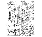 Kenmore 11087572620 cabinet parts diagram