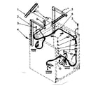 Kenmore 11088495820 dryer supports and washer cabinet harness parts diagram