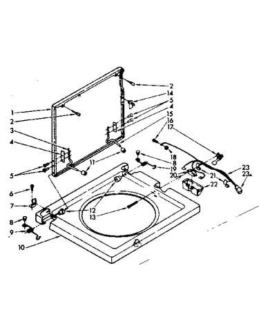Washer top and lid parts