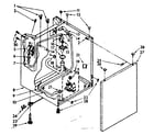 Kenmore 11088495820 washer cabinet parts diagram