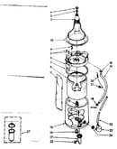 Washer agitator, basket and tub parts