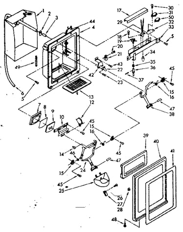 Dispenser front parts
