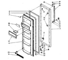 Kenmore 1068562780 refrigerator door parts diagram