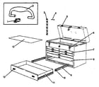Craftsman 706652260 5-drawer machinist chest diagram