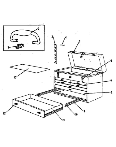 5-drawer machinist chest