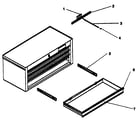 Craftsman 706652260 4-drawer intermediate chest diagram