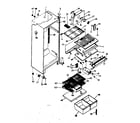 Kenmore 2538351260 cabinet parts diagram
