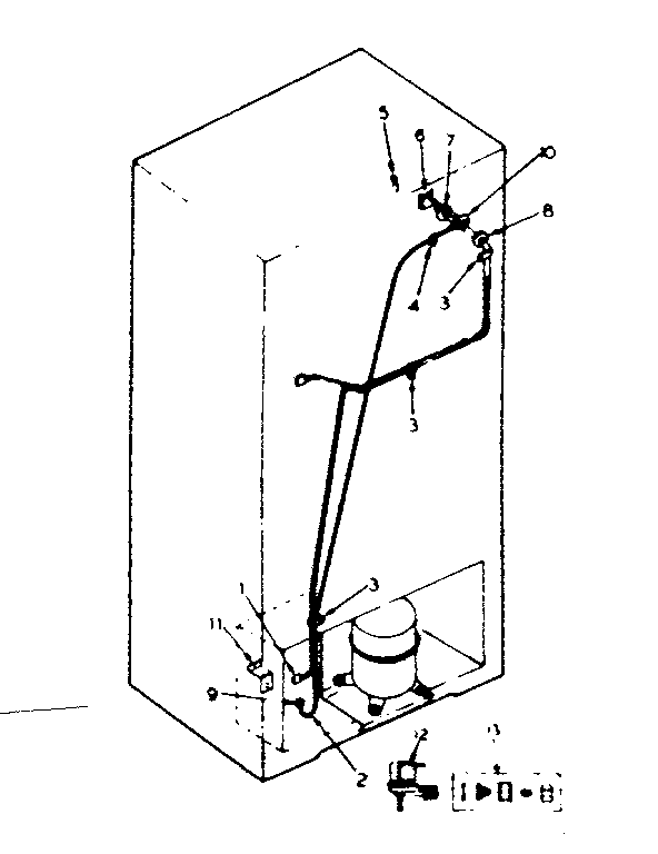 Icemaker installation parts