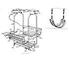 Sears 70172907-83 lawnswing assembly and swing assembly diagram