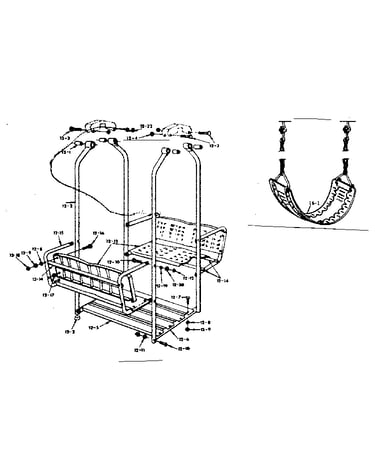 Lawnswing assembly and swing assembly