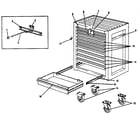 Craftsman 706650240 14-drawer roller cabinet diagram