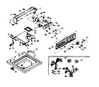 Kenmore 1106824570 top and console assembly diagram