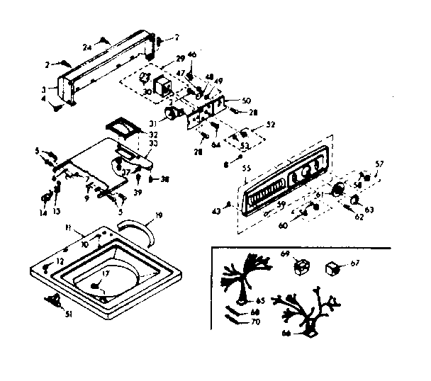 Top and console assembly