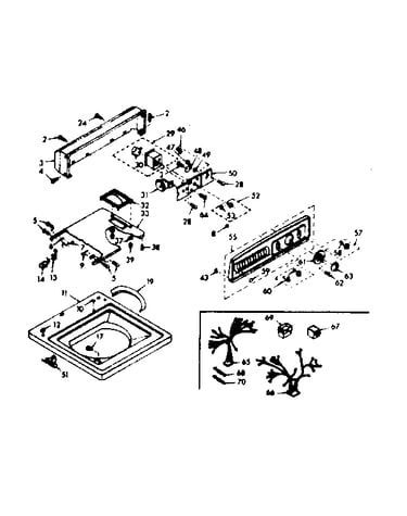 Top and console assembly