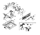 Kenmore 1106824522 top and console assembly diagram