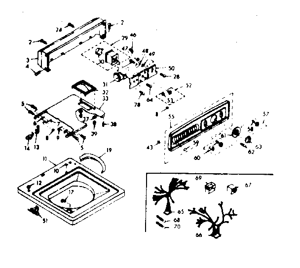 Top and console assembly