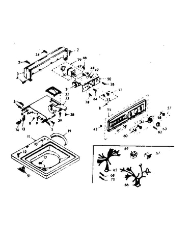 Top and console assembly