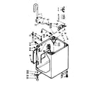 Kenmore 1106824573 cabinet parts diagram