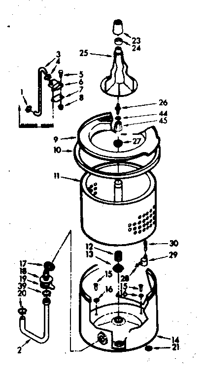 Tub and basket assembly