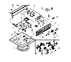 Kenmore 1106824573 top and console assembly diagram