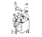 Kenmore 1106824574 cabinet parts diagram