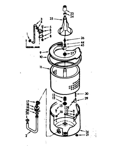 Tub and basket assembly