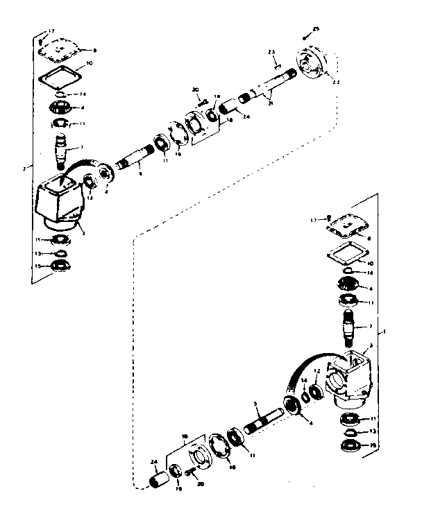 R-angle drive-r & l hand