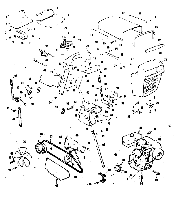Grill and steering assembly