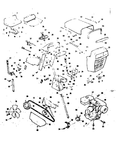 Grill and steering assembly