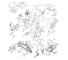 Craftsman 13196710 grill and steering assembly diagram