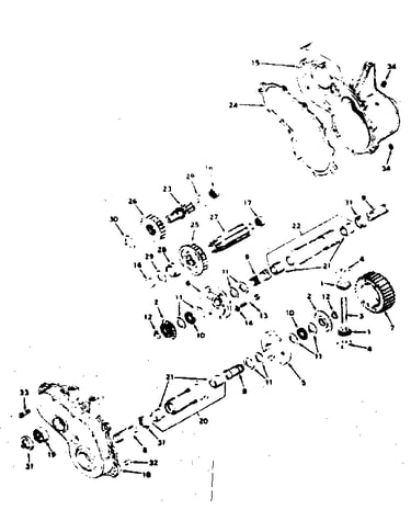 Gear reduction and differential - 794049