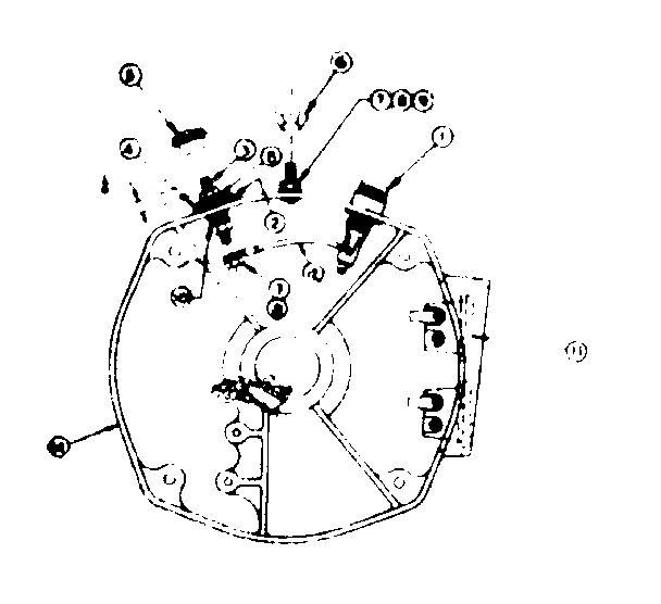 Rear bearing carrier asm with battery charging terminals