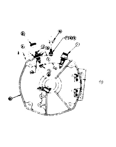 Rear bearing carrier asm with battery charging terminals