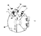 Craftsman 58054902 rear bearing carrier asm w/battery chargine terminals diagram