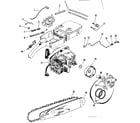 Craftsman 917351070 chian/bar and oil/fuel parts diagram