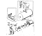 Sears 39025002 motor and pump assembly diagram