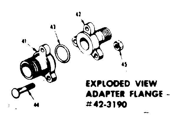 Adapter flange kit 42.3190
