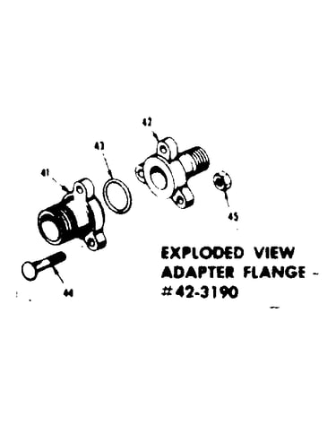 Adapter flange kit 42.3190
