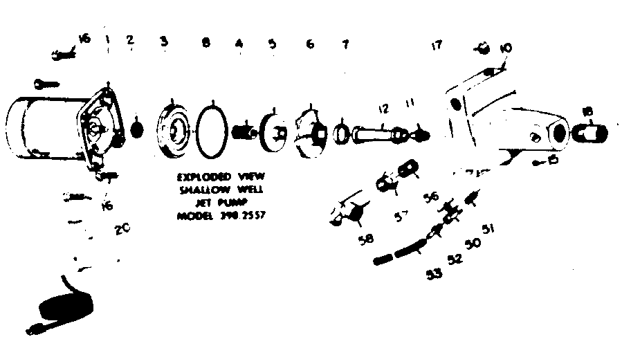 Shallow well jet pump