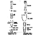Sears 3902557 single pipe jet & double pipe jets diagram