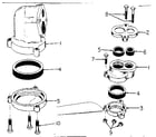 Sears 3902593 horizontal & vertical casing adapters diagram