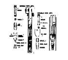 Sears 39030111 single & double pipe jets diagram