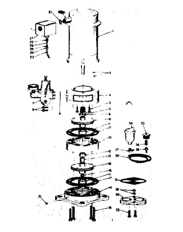 Motor and pump assembly